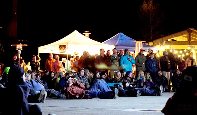 Underneath a starry sky, the Squaw community watched one of their own on the silver screen. PHOTO: Maggie Kaiserman