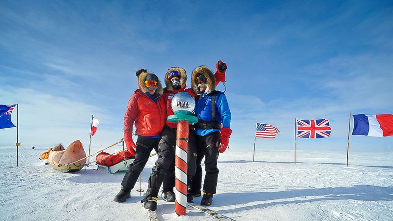 Grant Korgan at the South Pole