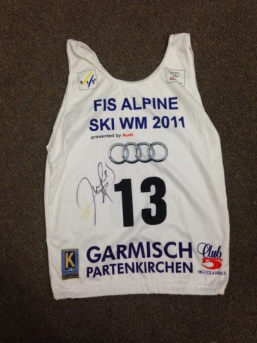Signed Julia Mancuso Garmisch Race Bib #13 - World Cup 2011