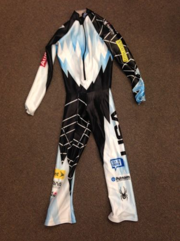 Signed Julia Mancuso Actual Ski Race Suit - Web