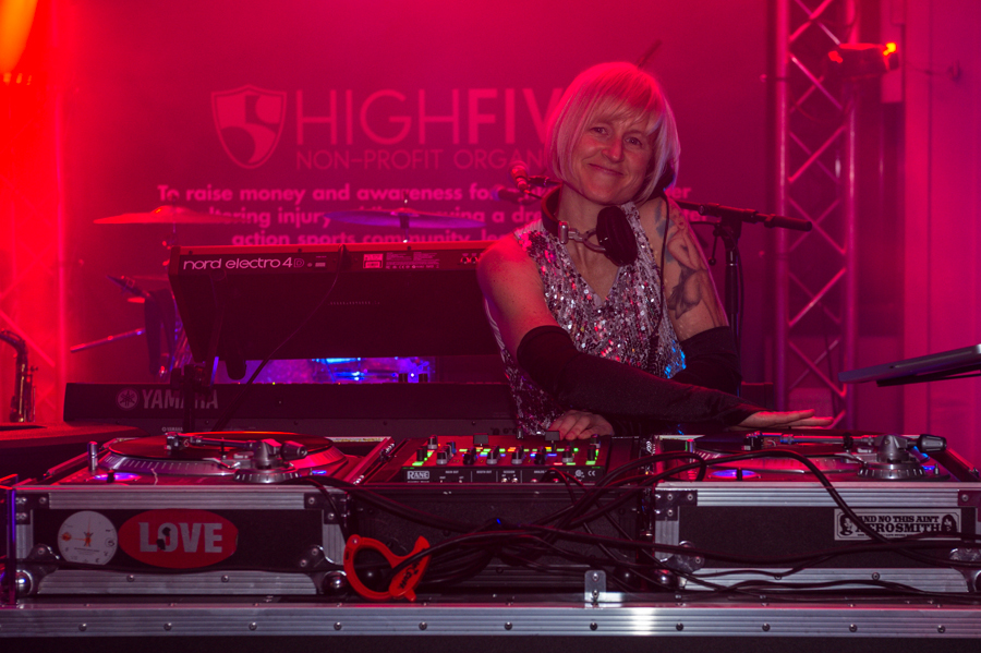 DJ Mary Poppin' Bringing the Funk at the 2014 Squaw Valley Prom (Photo: Elevated Image Photography) 