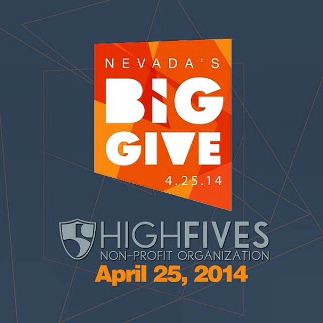 The Nevada's Big Give event is FRIDAY! Help spread the word for the @hi5sfoundation for one 24-hour period of giving on April 25