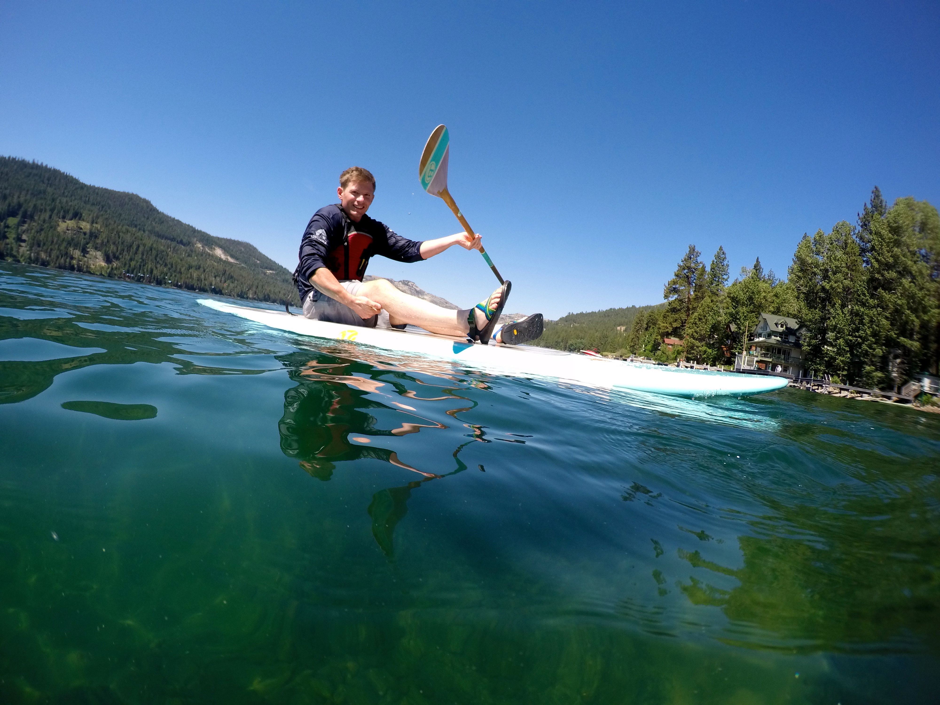 Paddle board yoga on Donner Lake w/ the High Fives Foundation | Photo Courtesy High Fives