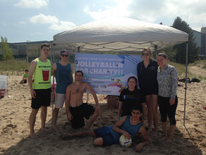 Congrats to the winners of the beach volleyball tournament, team Club Volleyball! Photo Courtesy | Northwestern Ski & SB Team
