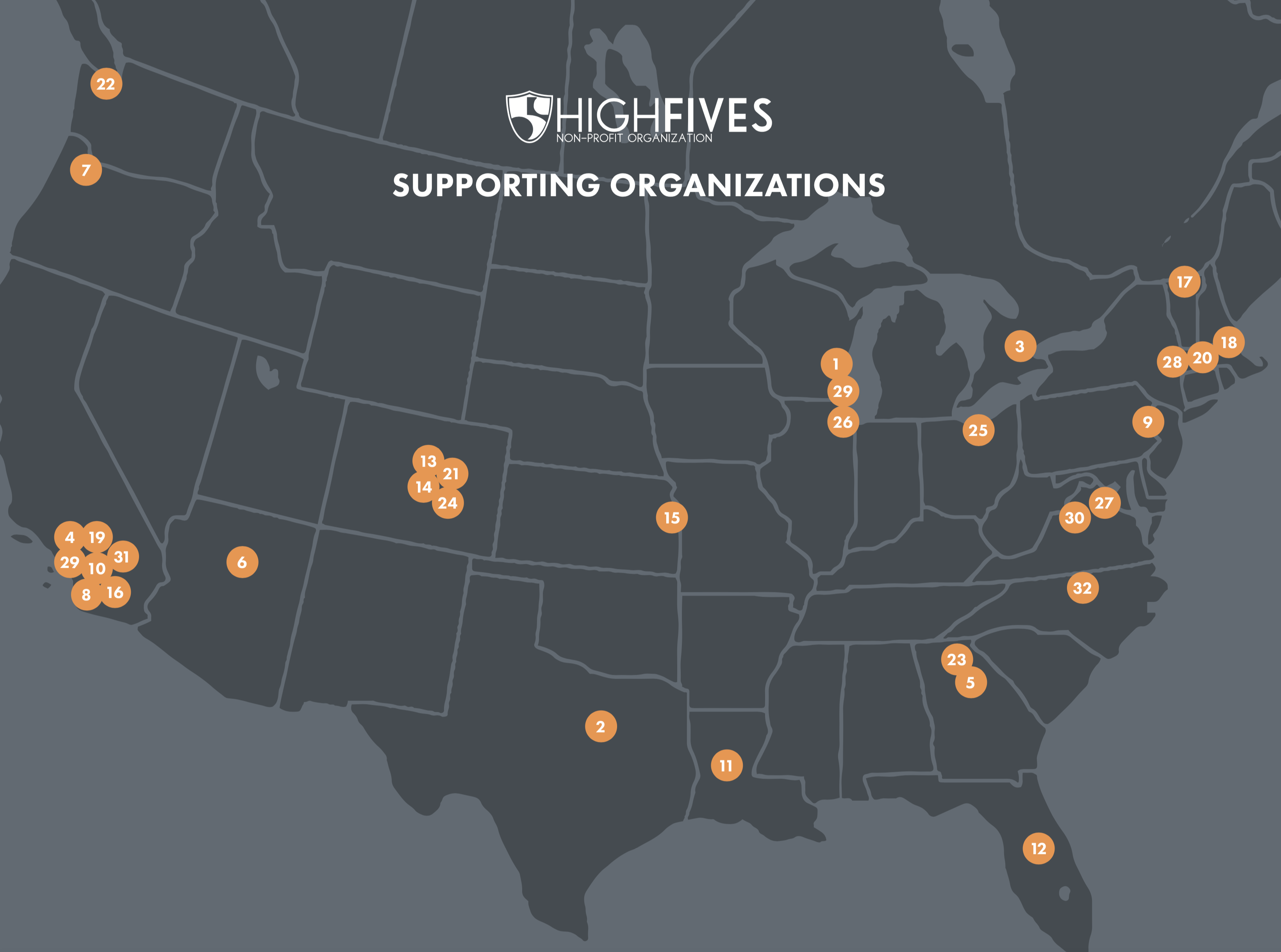 Supporting Organization Locations