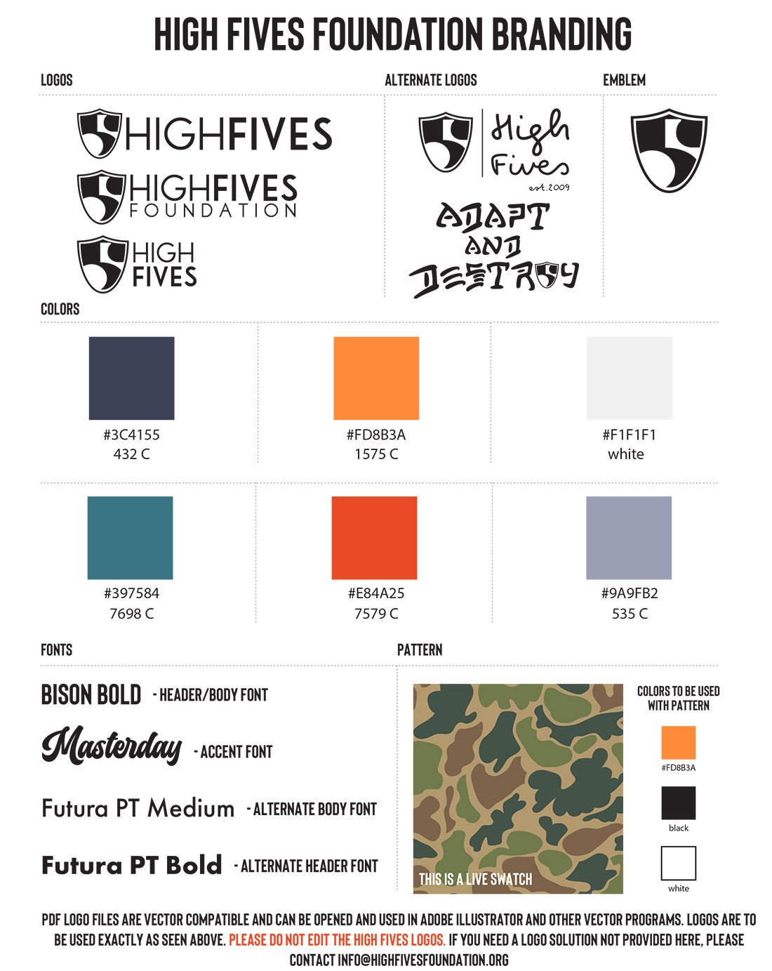 High Fives 2024 Branding Guide