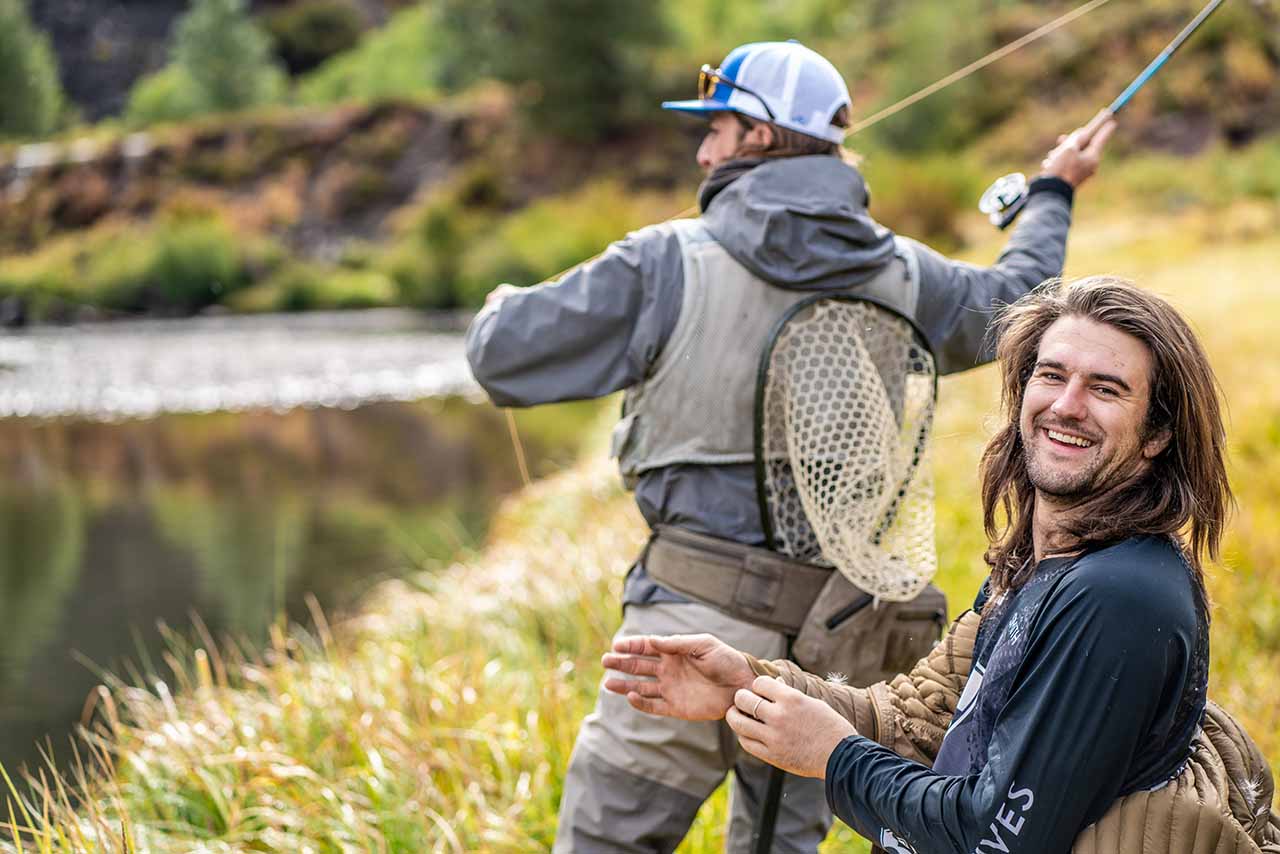 adaptive fly fishing athlete and guide fly fishing truckee river