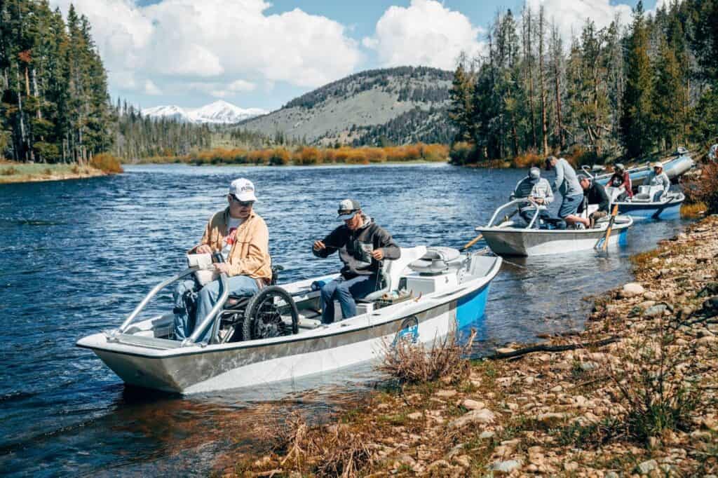adaptive fishing boat and adaptive fishermen and fisherwomen